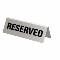 Tafelbordje 'Reserved'-0