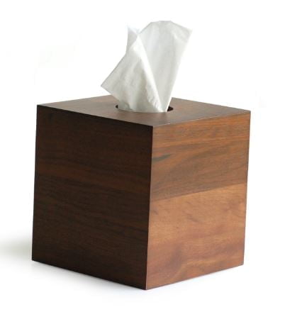 Quadratische Kosmetiktuchbox – Holz – Hotel Supply