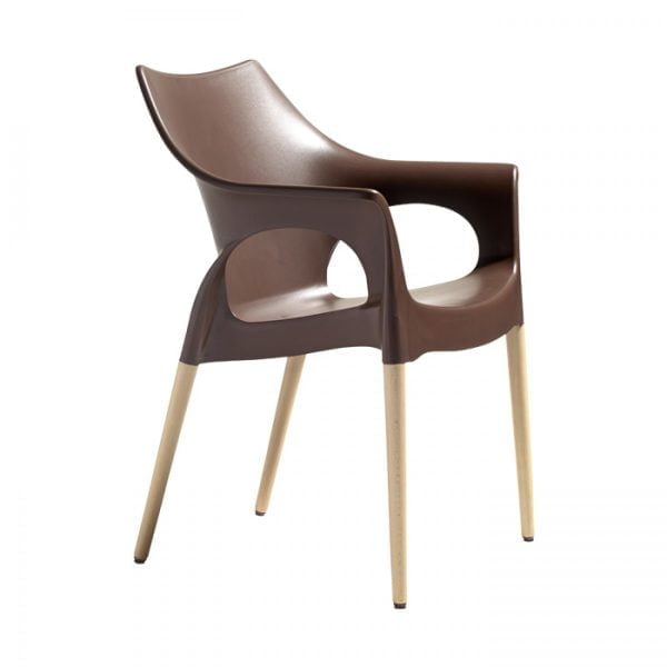 Chair - natural beech legs-4268
