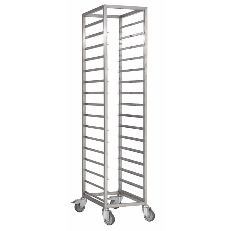 Self Clearing Racking Trolley 16 Levels Stainless Steel 1/1 GN Compatible 