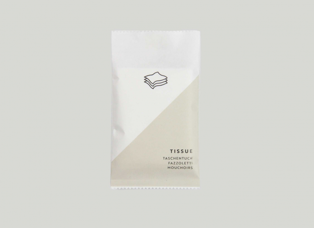 Tissue in paper sachet – ESSENTIALS ECO