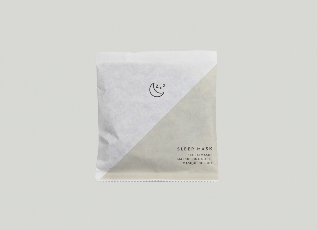 Sleep mask in paper sachet – ESSENTIALS