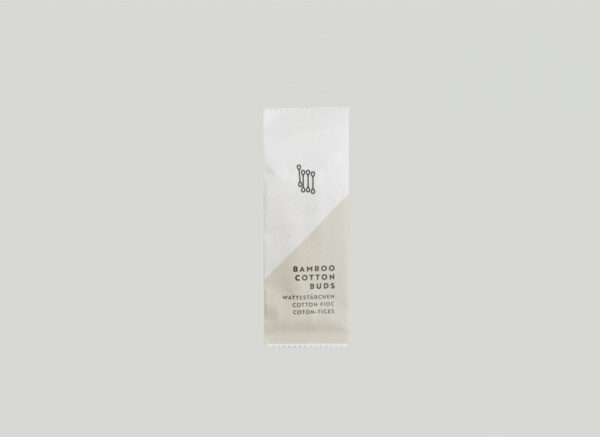 Bamboo cotton buds in paper sachet - ESSENTIALS ECO