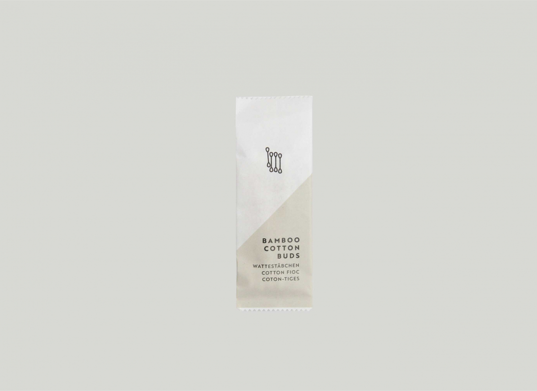 Bamboo cotton buds in paper sachet – ESSENTIALS ECO