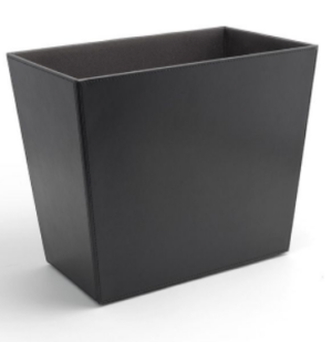 Recyclable waste bin faux leather