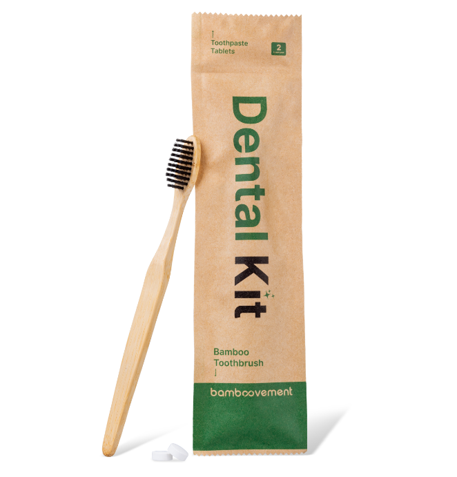 dental kit brush and tablets