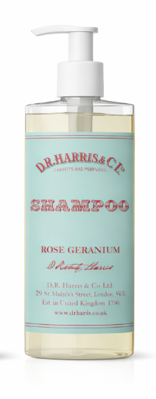 DR HARRIS ROSE GERANIUM Shampoo 300ml
