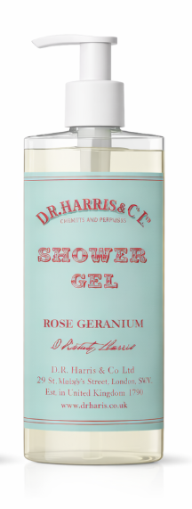 DR HARRIS ROSE GERANIUM Shower Gel 300ml