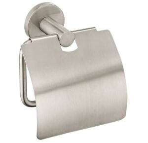 Toilet roll holder with lid INOX Project